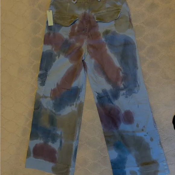 Anthropologie Tie Dye Wide Leg Pants NWT - Picture 6 of 6